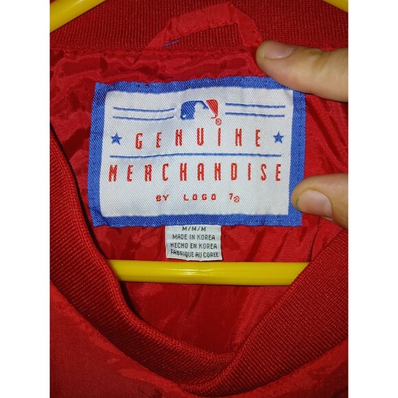 Cleveland Indians Genuine Merchandise By Logo 7 Pullover Jacket Mens Size Medium - Picture 3 of 15